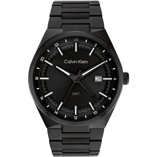 Calvin Klein Analogna ura črna / bela Cene