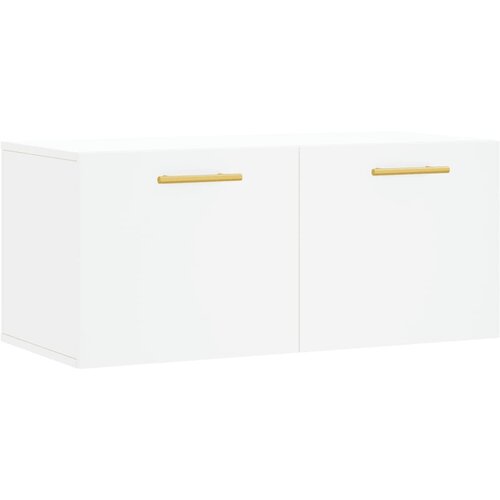 Maison Chic Stenska omarica - Zidna omarica bela 80x36,5x35 cm inženirski les iu800, (22063215) Cene