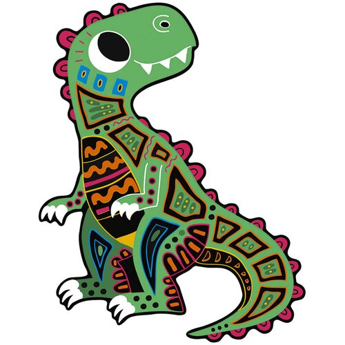 Janod kreativni set za stvaranje struganih dinosaurusa scratch art dinosaur cut outs Slike