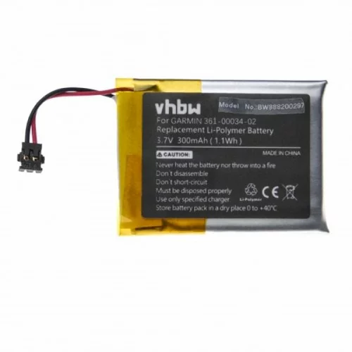 VHBW baterija za garmin fenix 3 / fenix 3 hr, 300 mah
