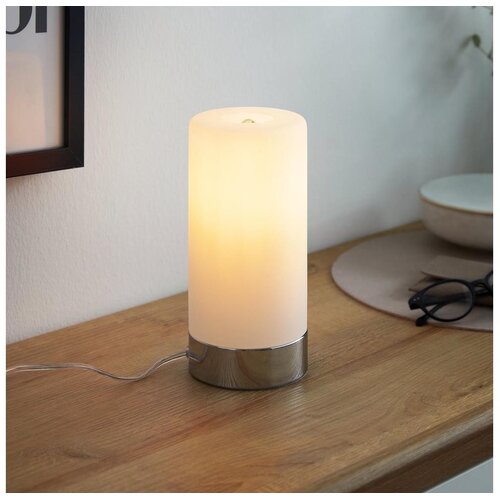 Eglo Damasco 1 stolna/1, e27, 60w, v215, krom/bijela Slike