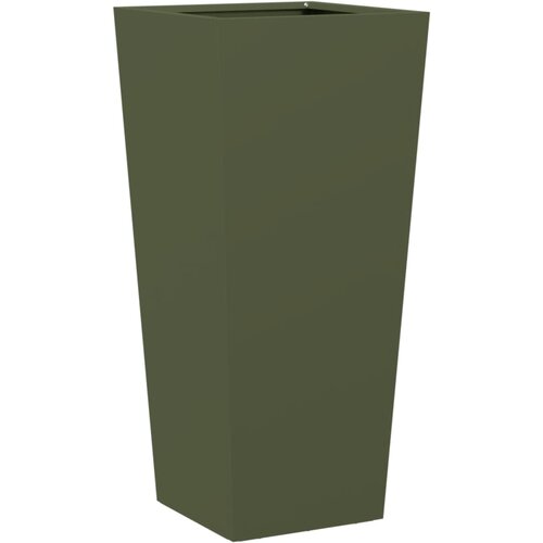  Vrtne sadilice 2 kom maslinastozelene 35x35x75 cm čelične Slike
