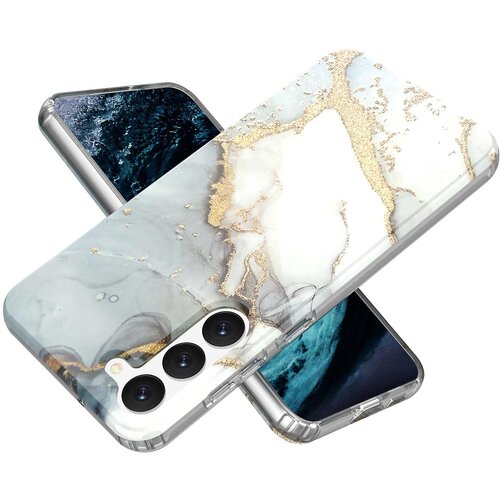 INORCO Za Samsung Galaxy S23+ GW18 IMD hrbtni pokrovček za mobilni telefon PC+TPU etui za telefon z vzorcem marmorja, (22033201) Slike