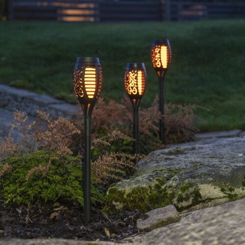 Star Trading Set od 3 vanjska solarna LED svjetla Flame, visina 40 cm Cijene