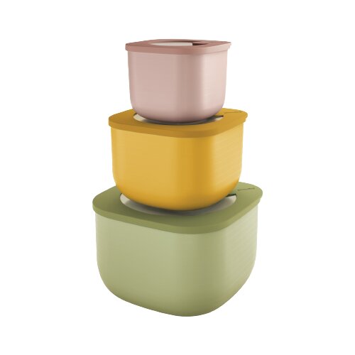 Guzzini Eco Store &amp;amp; More 3-dalni set posod za shranjevanje - Globoka Slike