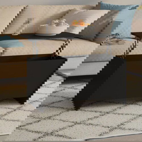 VidaXL Stolić za kavu crni 102 x 55,5 x 52,5 cm od konstruiranog drva Slike