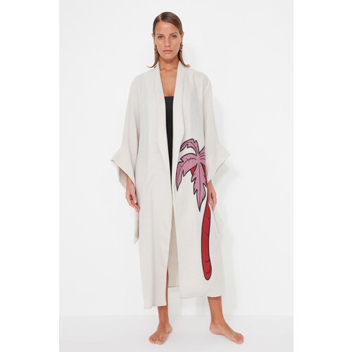 Trendyol Kimono & Caftan - Beige - Regular fit Slike