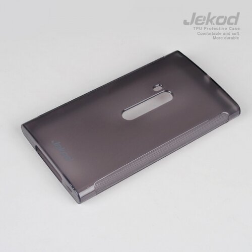 Jekod silikonski ovitek Nokia Lumia 1520 prozorno črn TPU/TB + Za&amp;scaron;čitna folija Slike