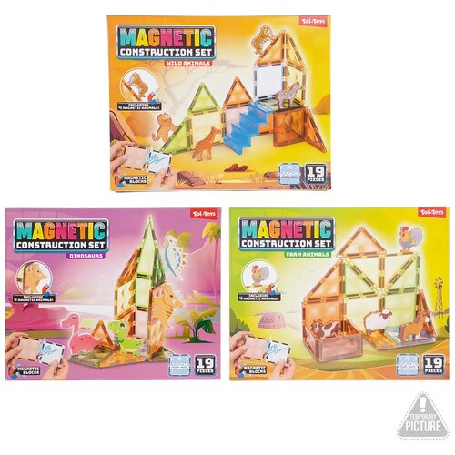 Magic Toys Magnetic magnetni set za slaganje sa životinjama, 19 kom, različitih vrsta, 1 kom Slike