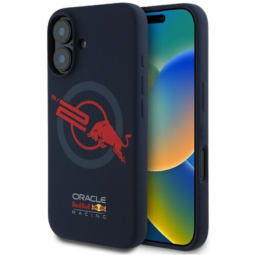 Red Bull etui hc silicone ORBR20 logo red lining do iphone 16 magsafe granatowy, (5000062611) Cene