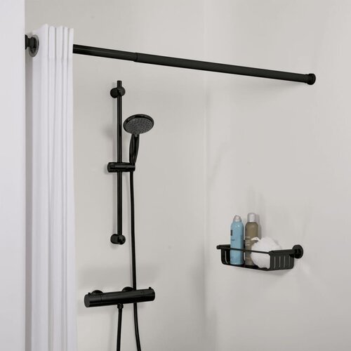 Sealskin Teleskopska palica za tu&amp;scaron; zaveso 80-130 cm črna Slike