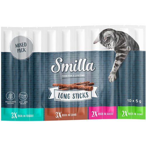 Smilla Varčno pakiranje Long Sticks 30 x 5 g - Mešani paket 2 (zajec, gos, jagnjetina, divjačina) Cene