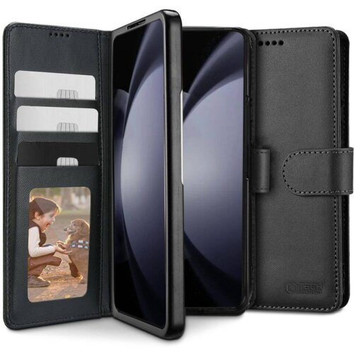 Onasi Wallet denarnica usnjena preklopna torbica Samsung Galaxy Z Fold 6 - črna Cene