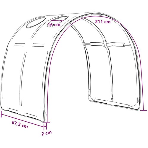  Tunis za krevet 2 pcs Plava 211 x 67.5 x 2 cm Poliester - Plava Slike