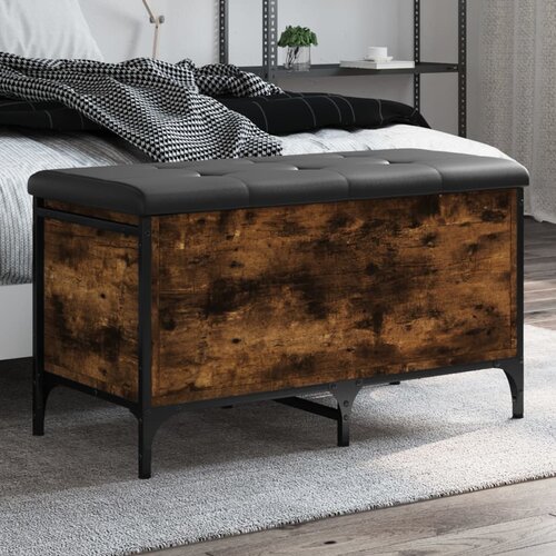 vidaXL Klupa za pohranu boja hrasta 82x42x45 cm od konstruiranog drva Cijene