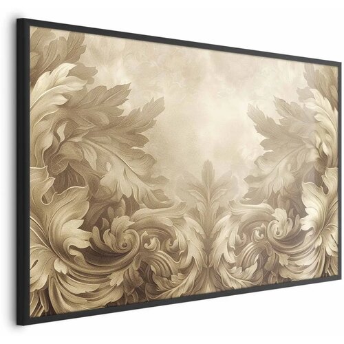  Plakat - Carved Ornaments in Sepia Shades 30x21 Crni okvir Cijene