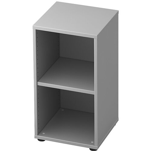 eurokraft pro ANNY - Pisarniški regal, 1 polica, VxŠxG 748 x 400 x 400 mm, svetlo siva Cene
