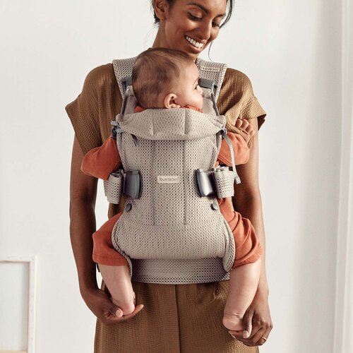 BabyBj&amp;ouml;rn&amp;reg; ergonomska nosilka one air mesh grey beige Slike