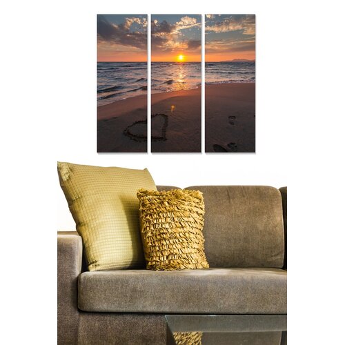 Wallity MDF1111483 Multicolor Decorative MDF Painting (3 Pieces) Cene