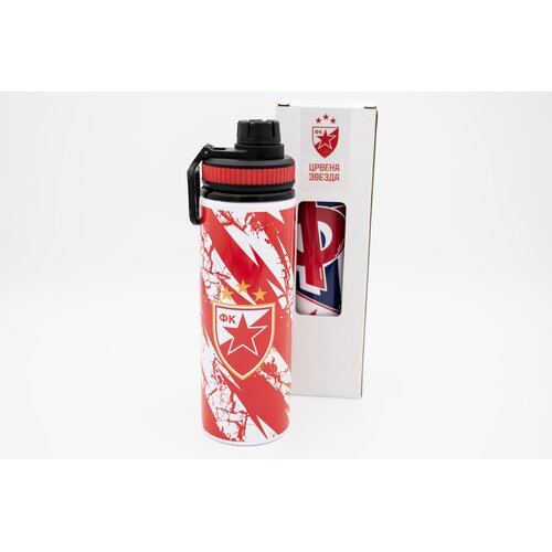 Nine Sport Fla&scaron;ica za vodu FK Crvena Zvezda, 750ml, Crveno-bela Cene