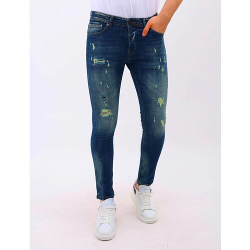 Mario Morato Kavbojke slim 154183521 Modra Slike