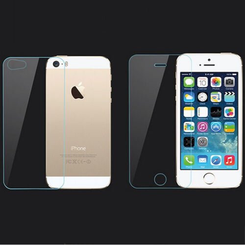  Za&amp;scaron;čitno kaljeno steklo za Apple iPhone 5 / 5S / SE - spredaj + zadaj Slike