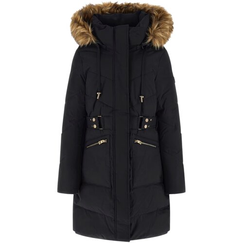 Guess Puhovke FATEMA BELTED PUFFER W5BL45 WGJR2 Črna Slike