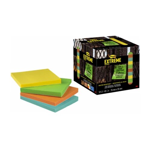  Post-it® Extreme Notes 76mmx76mm, 45 listova, pak.12 blokčića 3M Cene