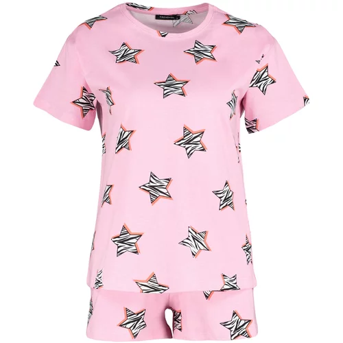 Trendyol Pajama Set - Pink - Graphic