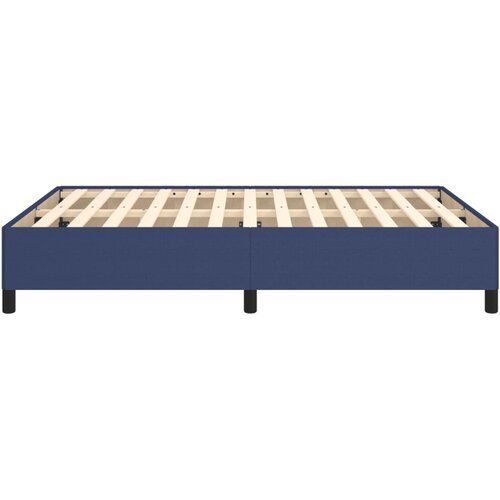  Okvir za krevet bez madraca plavi 140 x 190 cm od tkanine Slike
