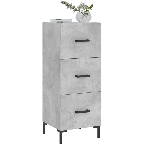  Komoda siva boja betona 34,5x34x90 cm od konstruiranog drva Slike