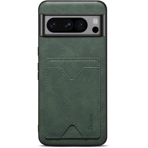 INORCO DENIOR Za Google Pixel 8 Pro PU usnje prevlečen TPU hrbtni pokrovček za telefon z režo za kartice na stojalu, (22035871) Slike
