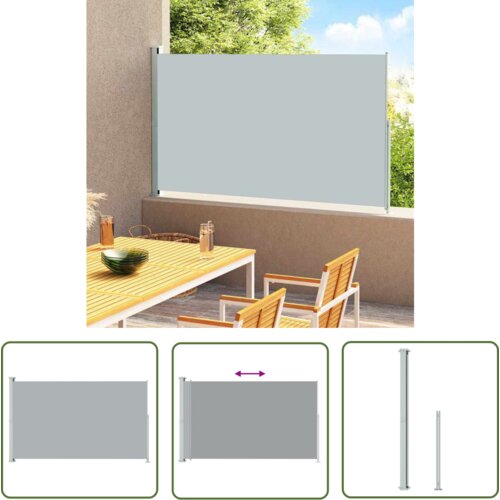  The Living Store Zložljiva stranska tenda za teraso 180x300 cm siva - Stranska Tenda, (21742605) Cene