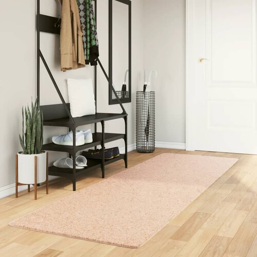 vidaXL Preproga HUARTE kratka vlakna mehka in pralna rožnata 80x250 cm Cene