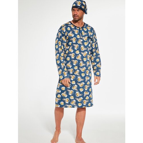 Cornette Men&amp;#039;s shirt 110/19 265001 length S-2XL navy blue Slike