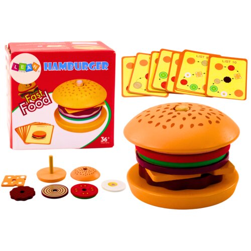  Drveni set za hamburger sa 10 kartica Cene