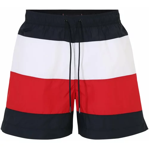 Tommy Hilfiger Underwear Kratke kopalne hlače marine / rdeča / bela
