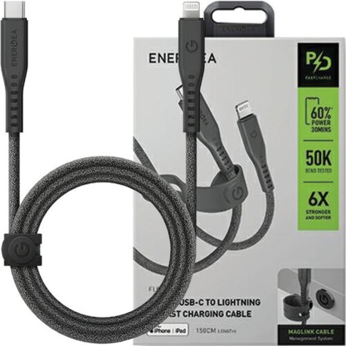 Energea PRETOČNI KABEL USB-C NA LIGHTNING C94 MFI 1.5M ZA IPHONE 60W 3A PD, (21980660) Cene