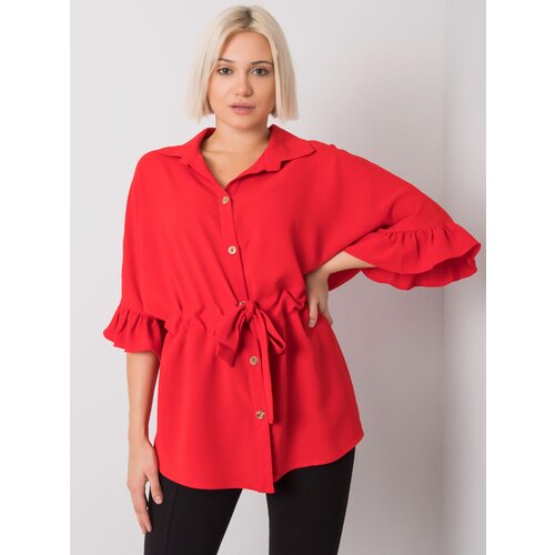RUE PARIS Blouse-CHA-BZ-3576.25-red Cene
