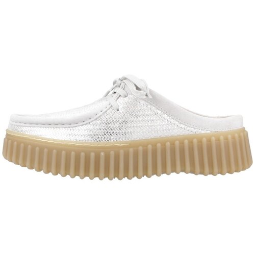 Clarks Cokli TORHILL MULE Srebrna Slike