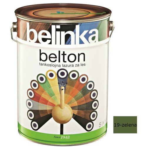 Belinka Tankoslojna lazura za les Belton (zelena, 5 l) Cene