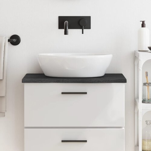 VidaXL Kopalni&amp;scaron;ki pult temno siv 60x40x2 cm obdelan trden les Slike