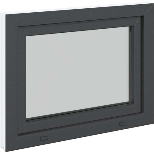  Prozor za podrum RISOR Antracit 90 x 50 cm PVC i staklo - Antracit 90 x 50 cm (trostruki sloj) Nagibanje i okretanje lijevo Slike