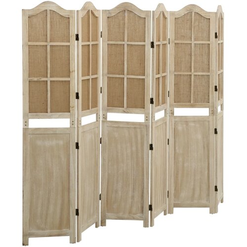vidaXL Paravan 6-delni rjav 214x165 cm blago Cene