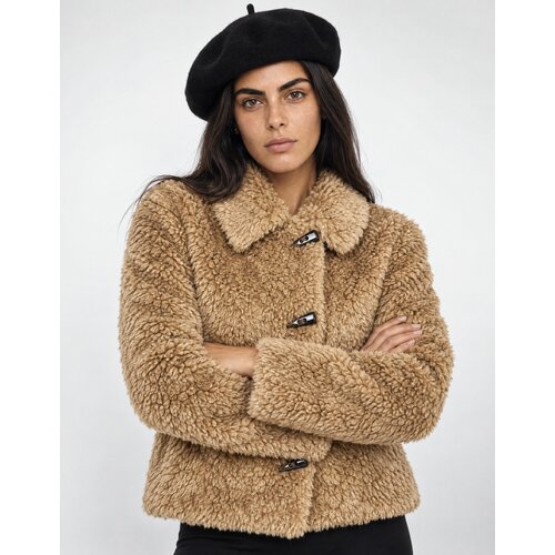 Vero Moda VMFRANCES SHORT TEDDY Bež Slike