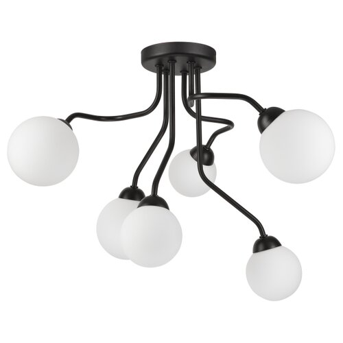  Plafonski luster HOLLY 6xG9/5W/230V crna Slike