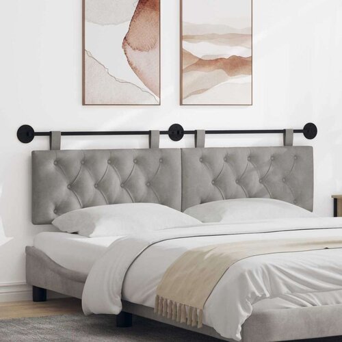  Držeće uzglavlje Zidne Svijetlo siva 190 x 55 x 7 cm Bar&scaron;un - Svjetlosiva 180 cm bez LED Cijene