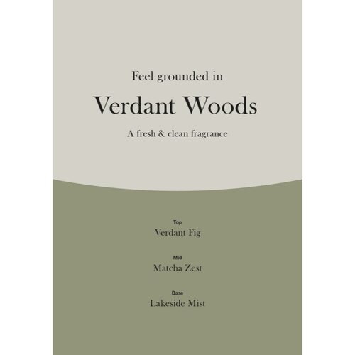 WoodWick Trilogy Verdant Woods di&amp;scaron;eča sveča z lesenim stenjem 275 g Slike