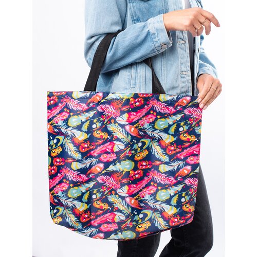 SHELOVET Large fabric shopping bag Slike