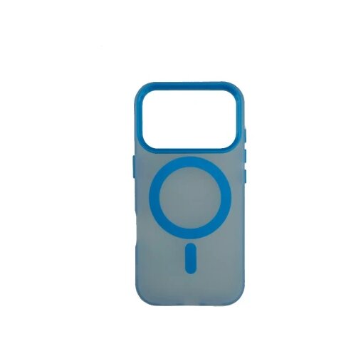 Silikonska futrola Magsafe FLURO COLOR Iphone 17 Pro PLAVA Slike